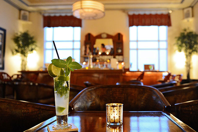 Basil Champagne Mojito at Blues Bar at National Hotel